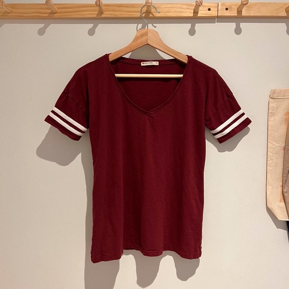 Marine Layer Burgundy Tee - Picture 1 of 9
